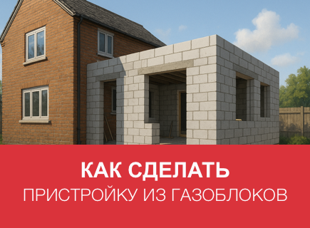 Переоборудование старого дома: пристройка из газоблоков в Смоленской области